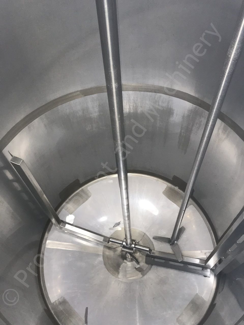 Used 10,000 Ltr 316 Grade Stainless Steel Insulated Tank with TopMounted MixersPPM Ltd